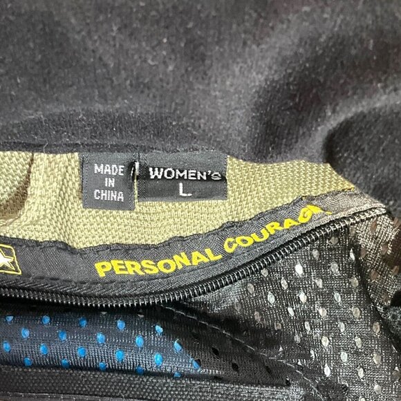 Power Trip Size L Tank Girl Motorcycle Jacket Tactical US Army Green Camo Womens - Picture 16 of 16